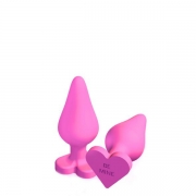 Анальные пробки розовые