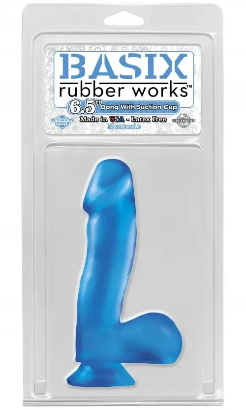 Фаллоимитатор Basix Rubber Works - 6.5 Dong with Suction Cup