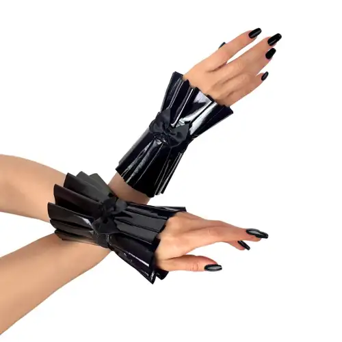 Плиссированные манжеты на руки Art of Sex - Eva, цвет черный photo 1