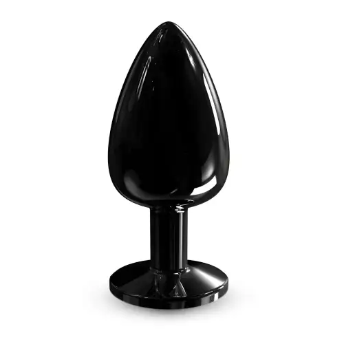 Металлическая анальная пробка с украшением в виде кристалла Dorcel - Diamond Plug BLACK L photo 1