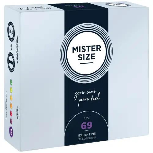 Презервативы Mister Size - pure feel - 69 (36 condoms), толщина 0,05 мм photo 1