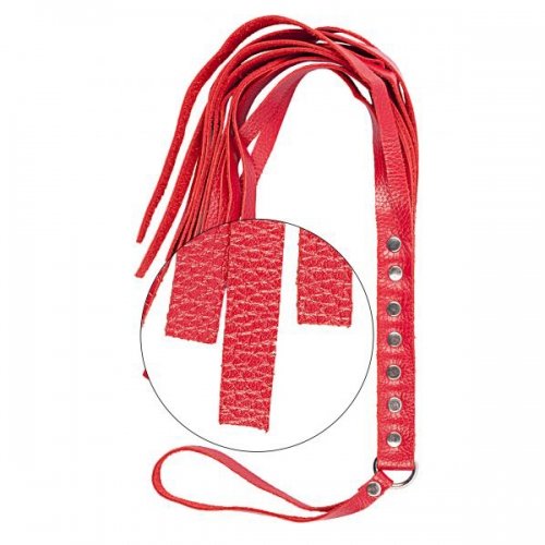 Флогер S&M Fancy Leather Floger, красный photo 1