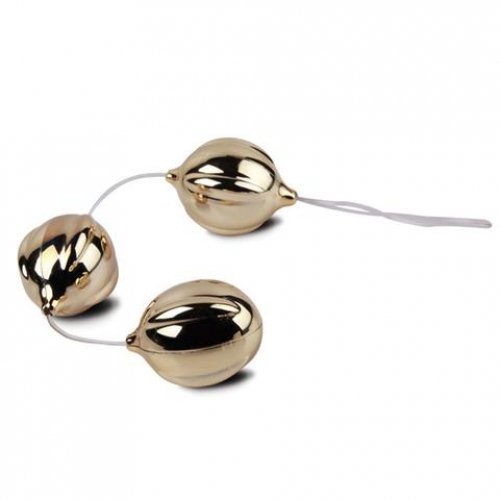 Вагинальные шарики Funzone ViBalls, Gold Triple photo 1