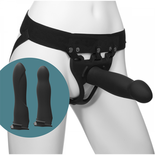Страпон Doc Johnson Body Extensions - BE Ready - Black photo 1