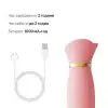 Вибратор с подогревом и вакуумной стимуляцией клитора Zalo - ROSE Vibrator Strawberry Pink photo 6