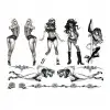 Эротический набор временных тату Naughty Pin-Up photo 2