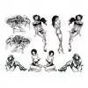 Эротический набор временных тату Naughty Pin-Up photo 4