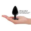Металлическая анальная пробка с украшением в виде кристалла Dorcel - Diamond Plug BLACK L photo 4