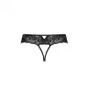 Кружевные стринги с доступом Senia Thong black S/M - Passion photo 6