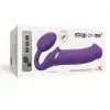 Безремневой страпон с вибрацией Strap-On-Me Vibrating Violet XL, диаметр 4,5см, пульт ДУ, регулируем photo 5