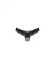 Полупрозрачные трусики с подвеской Obsessive Ivannes panties black L/XL, черные photo 3