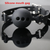 Силиконовый черный кляп photo 2