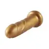 Золотой фаллоимитатор Hismith 6.8″ Golden Silicone Dildo, система KlicLok photo 3