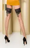 Кружевные чулки Passion ST103 beige photo 2