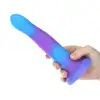 Светящийся в темноте фаллоимитатор ADDICTION Rave 8″ Glow in the Dark Dildo Blue Purple, 20,3 см photo 5