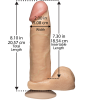 Фаллоимитатор Doc Johnson The Realistic Cock 8 inch White - PVC photo 2