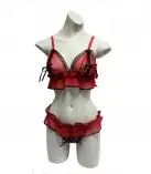 Комплект с рюшами и контрастной отделкой photo 1