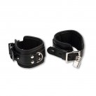 Широкие мягкие наручники с полукольцами photo 1