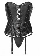 Черный корсет с пряжками, размер S photo 1