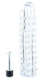 Эрекционная насадка VIBROPENIS SLEEVE CLEAR photo 1