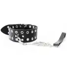 Ошейник Art of Sex - Tessa с поводком из натуральной кожи, цвет черный photo 5