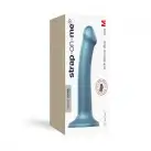 Насадка для страпона Strap-On-Me Mono Density Dildo Blue M, диам. 3,3см, однослойный силикон, гибкий photo 5