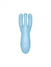 Клиторальный смарт вибратор Satisfyer Threesome 4 Blue с тремя пальчиками photo 2