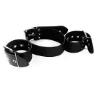 Ошейник с наручниками из натуральной кожи Art of Sex - Bondage Collar with Handcuffs photo 5