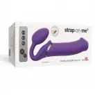 Безремневой страпон с вибрацией Strap-On-Me Vibrating Violet XL, диаметр 4,5см, пульт ДУ, регулируем photo 5