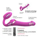 Безремневой вибрострапон с вакуумной стимуляцией Strap-On-Me MULTI ORGASM Fuchsia M, регулируемый photo 2