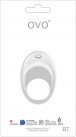 Вибрирующее кольцо OVO B7 Vibrating Ring, белое photo 3