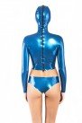 Латексный топ с длинными рукавами и присоединенной маской Latex Top With Mask photo 2