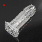 Силиконовая многоразовая насадка на пенис photo 2