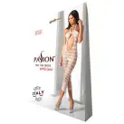 Сетчатый бодистокинг с открытым животом Passion BS081 white photo 5