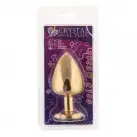 Анальная пробка,Gold Heart Black Diamond, L photo 2