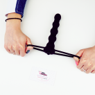 Анальный страпон с вибрацией для двойного проникновения, 16,5смХ3см  photo 7