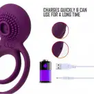 Svakom Tammy Vibrating Ring Violet вибронасадка, 8х4.8 см photo 5