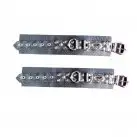 Наручники кожаные с карабином, черные photo 1